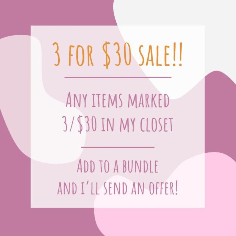 🌼3/$30 Flash Sale In My Closet!!🌼